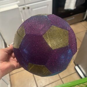 Hedstrom 8" Bouncy Soft Soccer Ball Glittery Colors Ages 3+